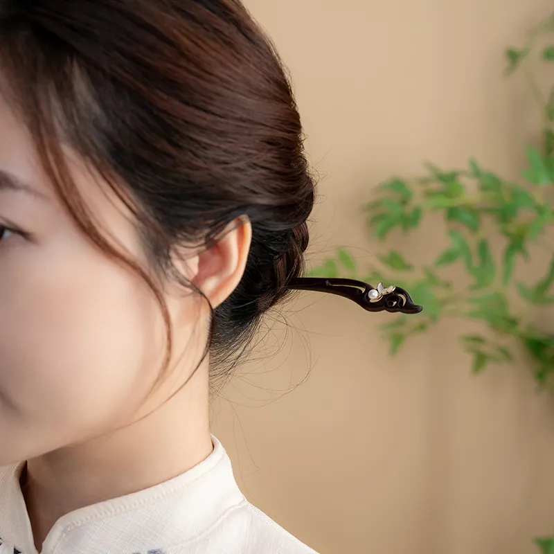 Guo Lu Rosewood Hairpins Women's-4
