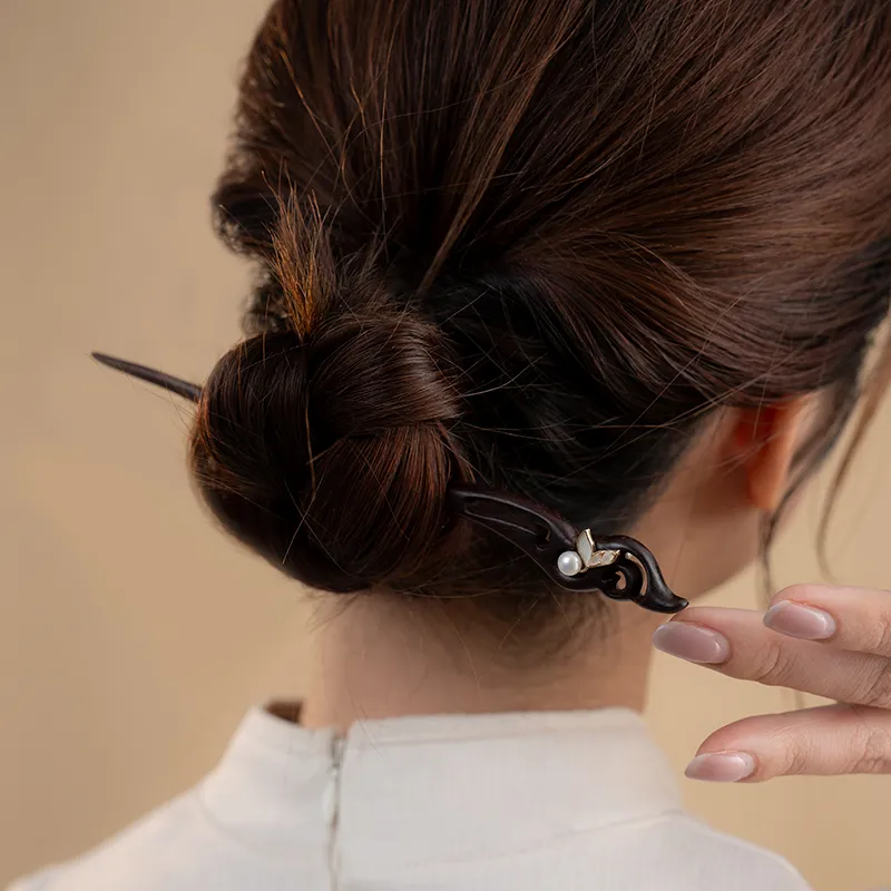 Guo Lu Rosewood Hairpins Women's-5