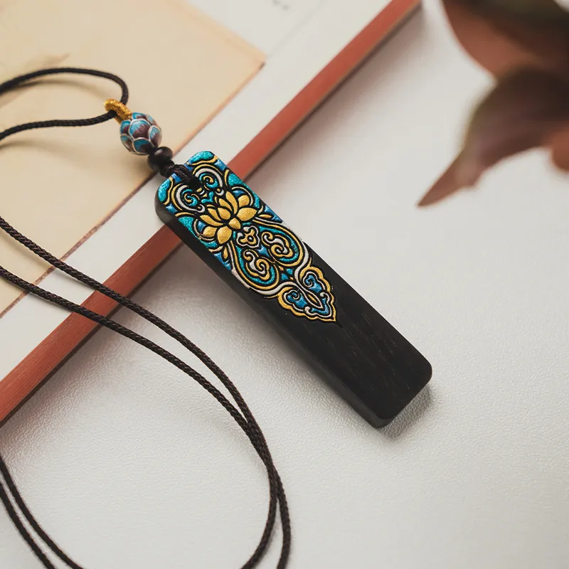 Guo Lu Bloodwood Wooden Necklaces Women's-1