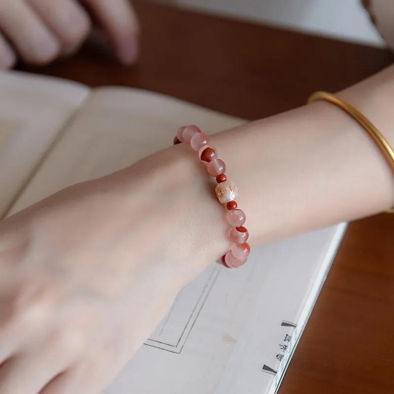 Guo Lu Southern Red Agate Bracelets Women's-4