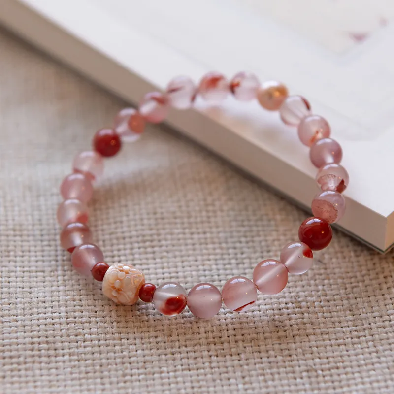 Guo Lu Southern Red Agate Bracelets Women's-5