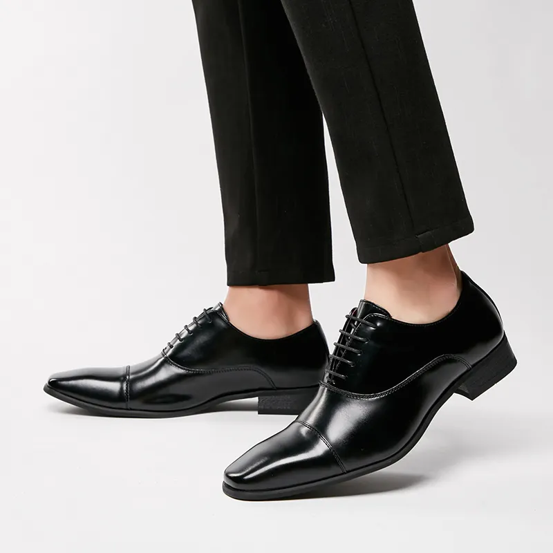 Kaltendin Trendy Business Elegance Dress Shoes Men's-3
