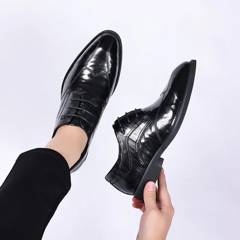 Kaltendin Dress Shoes Men's Black-5