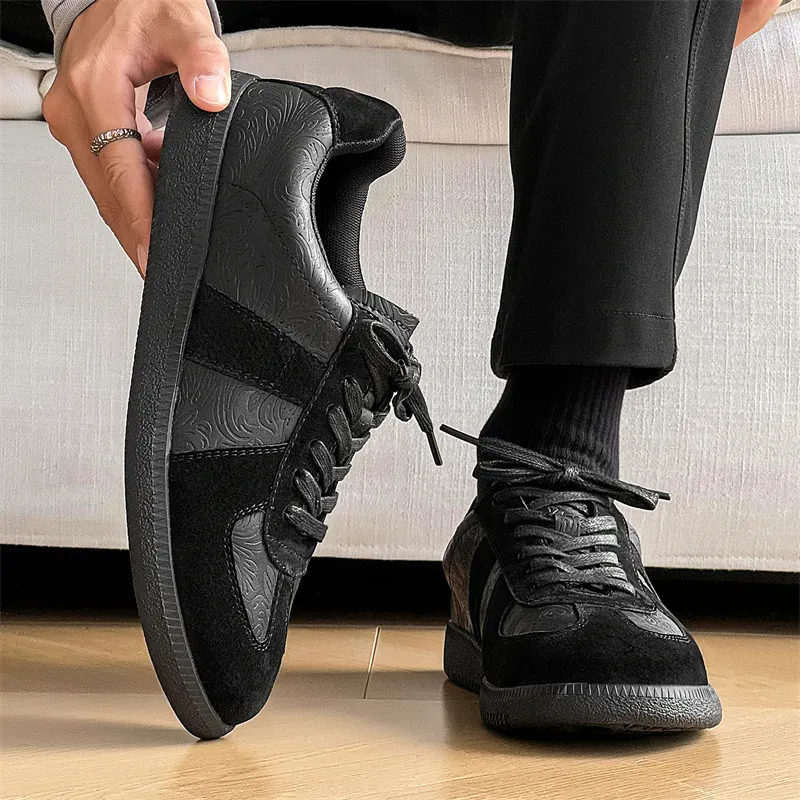 Kaltendin Niche Vintage Chinese Fashion Trend Casual Sports German Army Trainers Skateboard Shoes Unisex-11