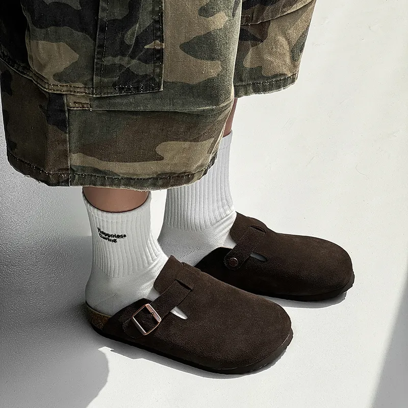 Kaltendin Abrasion Resistant Slip Resistant Closed Toe Slippers Unisex-29