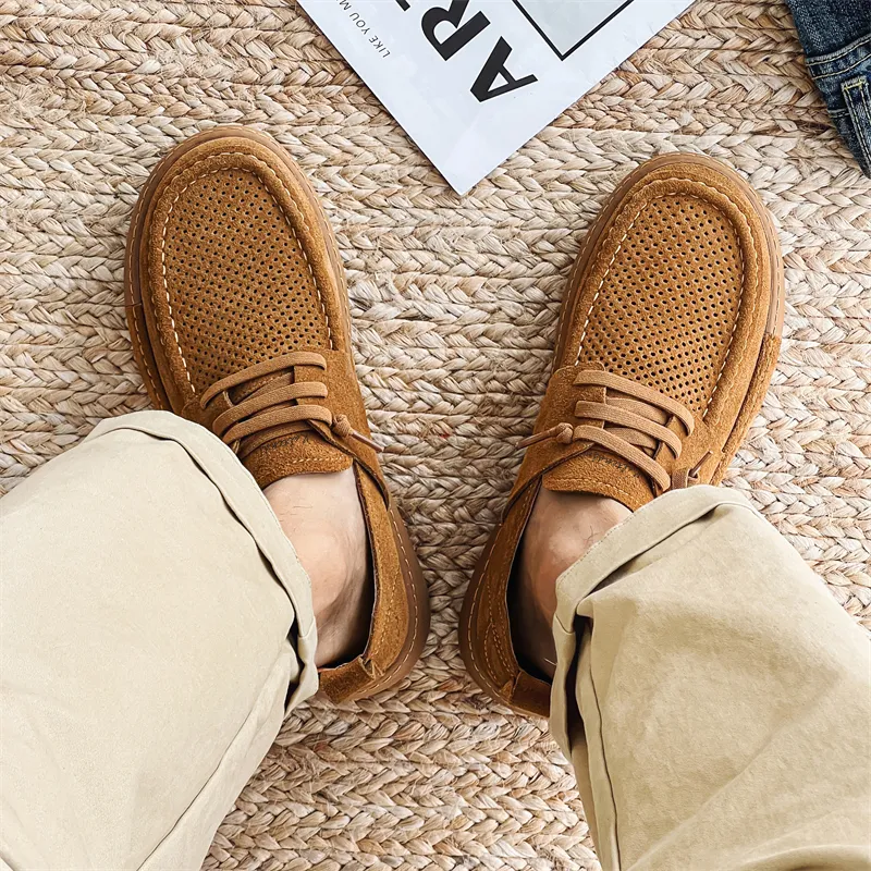 Kaltendin Niche Versatile Comfortable Low Top Casual Shoes Men's-6