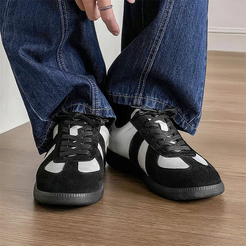 Kaltendin Niche Vintage Chinese Fashion Trend Casual Sports German Army Trainers Skateboard Shoes Unisex-5