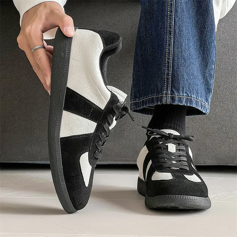 Kaltendin Niche Vintage Chinese Fashion Trend Casual Sports German Army Trainers Skateboard Shoes Unisex-3