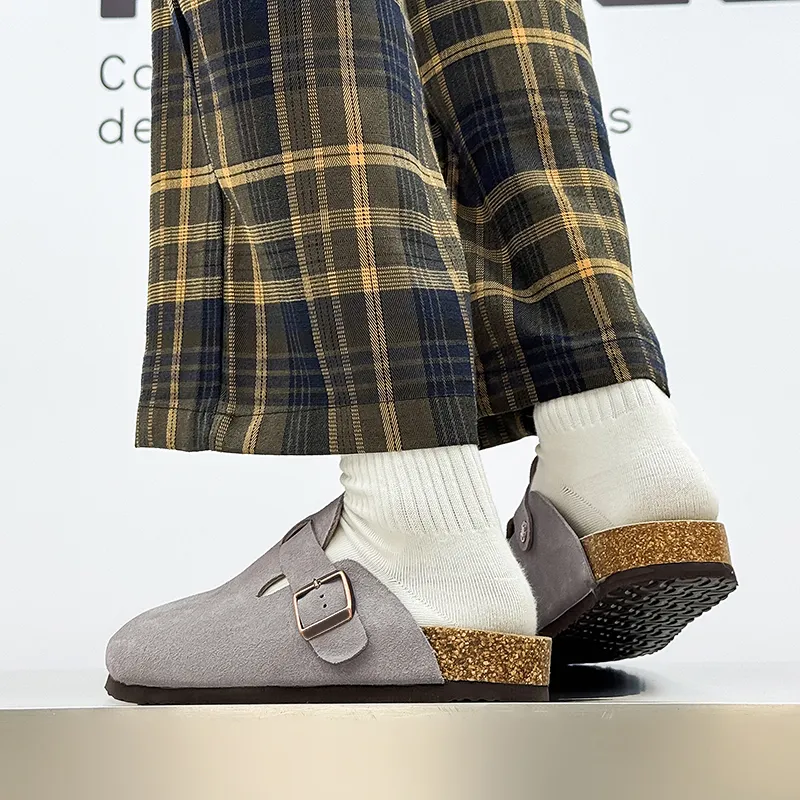 Kaltendin Abrasion Resistant Slip Resistant Closed Toe Slippers Unisex-20