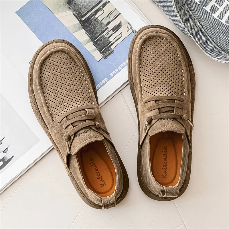 Kaltendin Niche Versatile Comfortable Low Top Casual Shoes Men's-13