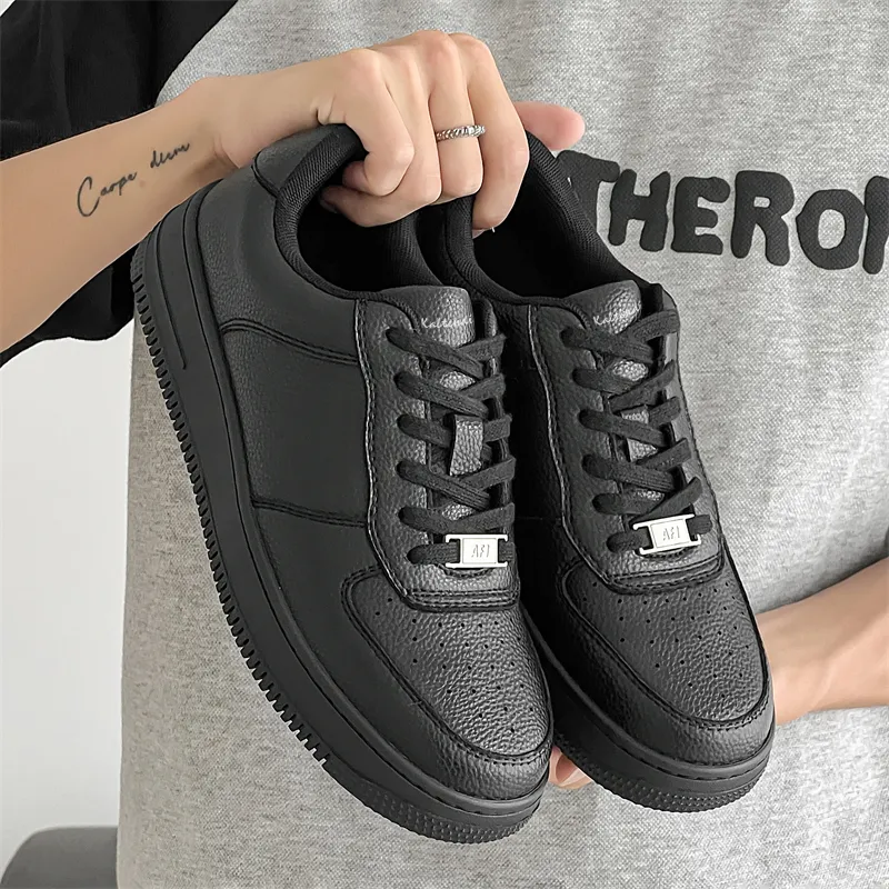 Kaltendin Air Force 1 All Season Versatile Trendy Comfortable Low Top Skateboard Shoes Men's-19
