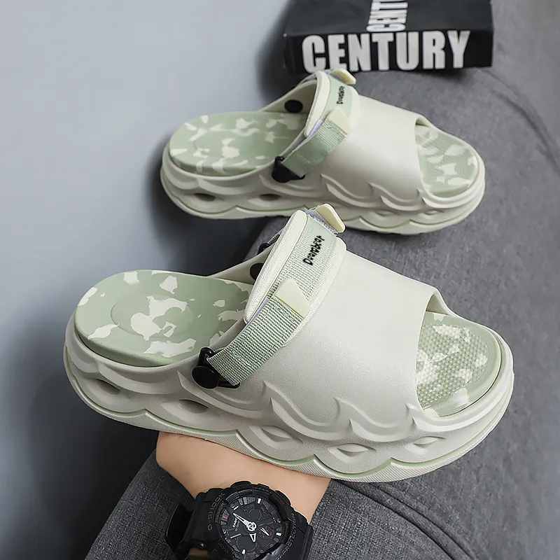 Budding Bear EVA Quiet Slip Resistant Odor Resistant Abrasion Resistant Massage Slide Slippers Unisex Box-19