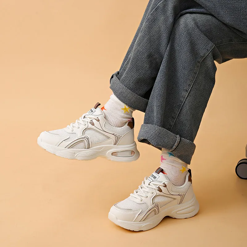 Budding Bear Abrasion Resistant Low Top Chunky Sneakers Women's-1