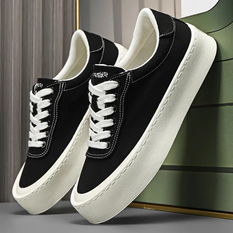 Budding Bear Anti-Slip Wear-Resistant Low-Top Skateboard Shoes Men's-2