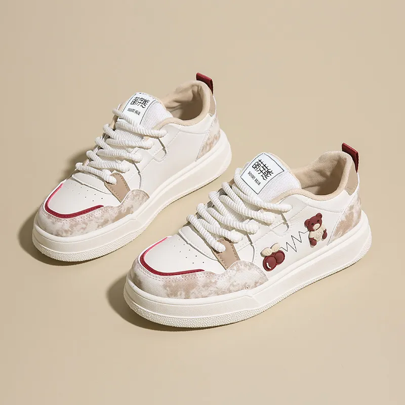 Budding Bear Low-Top Skateboard Shoes Women's-5