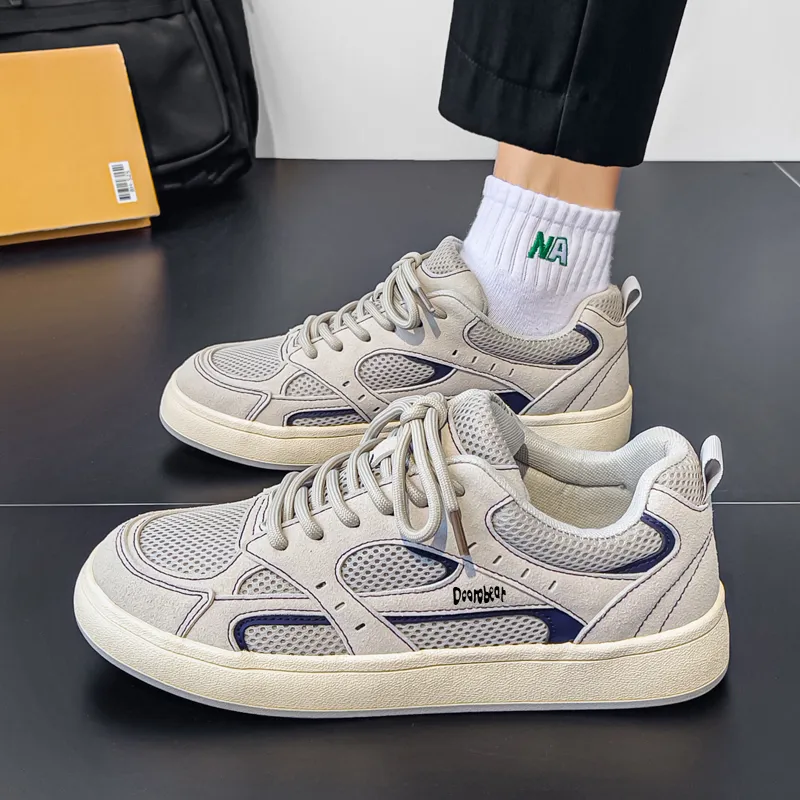 Budding Bear Height Increasing Abrasion Resistant Lightweight Breathable Slip Resistant Low Top Skateboard Shoes Men's-13