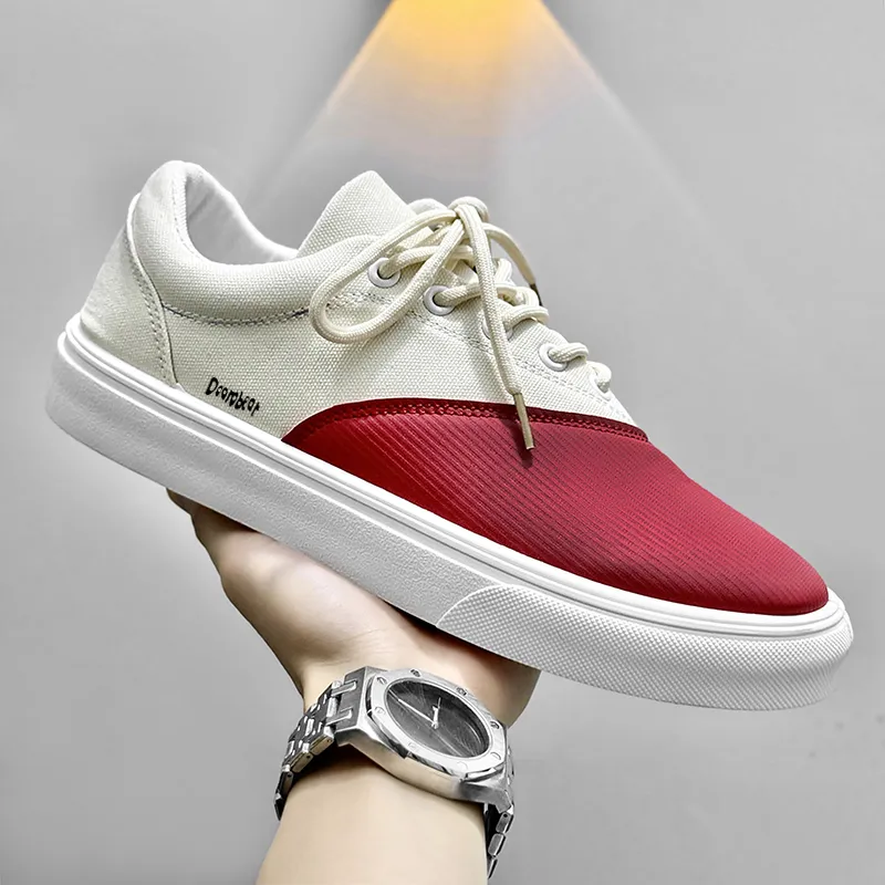 Budding Bear Anti Slip Wear Resistant Low Top Skateboard Shoes Men's-1