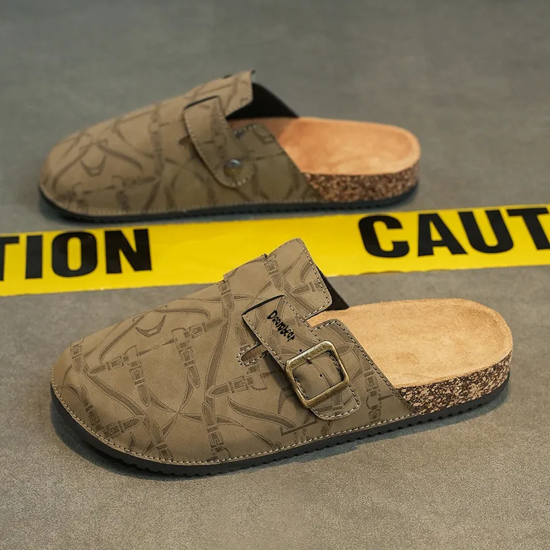 Budding Bear Abrasion Resistant Slip Resistant Closed Toe Slippers Men's-4