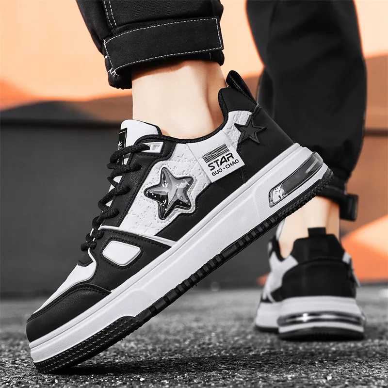 Budding Bear Anti-Slip Wear-Resistant Low-Top Skateboard Shoes Men's-2
