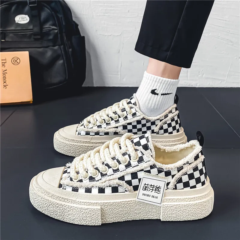 Budding Bear Anti Slip Wear Resistant Low Top Skateboard Shoes Men's-5