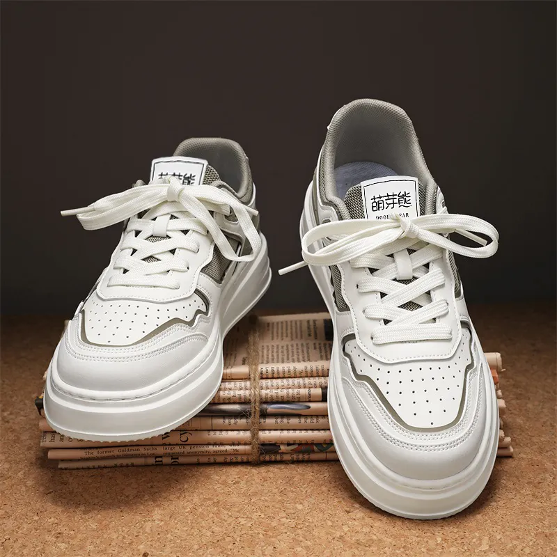 Budding Bear Anti Slip Wear Resistant Low Top Skateboard Shoes Men's Box-4