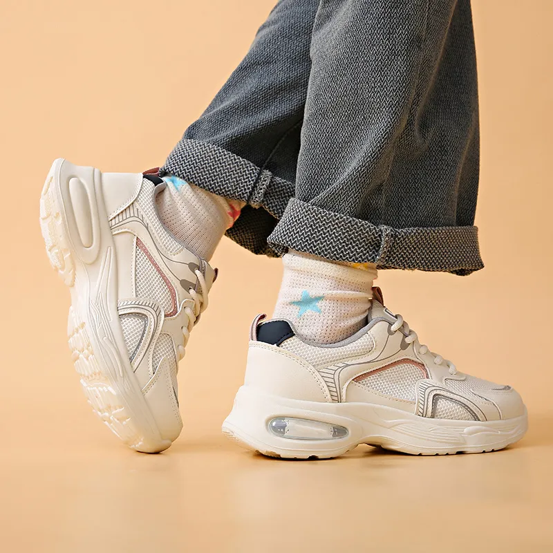 Budding Bear Abrasion Resistant Low Top Chunky Sneakers Women's-5