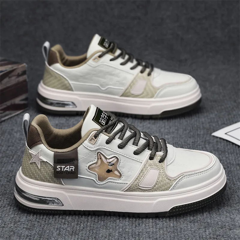 Budding Bear Anti-Slip Wear-Resistant Low-Top Skateboard Shoes Men's-4