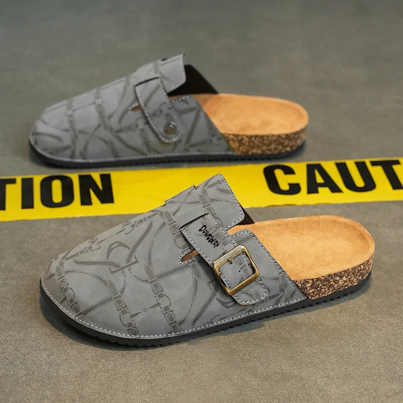 Budding Bear Abrasion Resistant Slip Resistant Closed Toe Slippers Men's-1