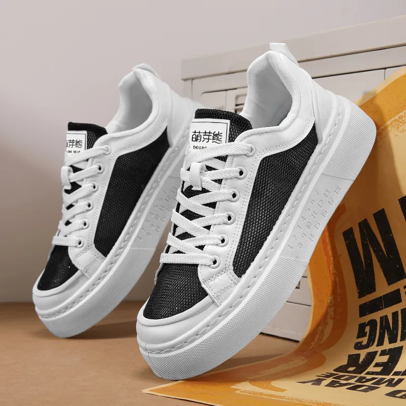 Budding Bear Slip Resistant, Abrasion Resistant, Breathable, Lightweight, Height Increasing Low Top Casual Shoes Men's-7