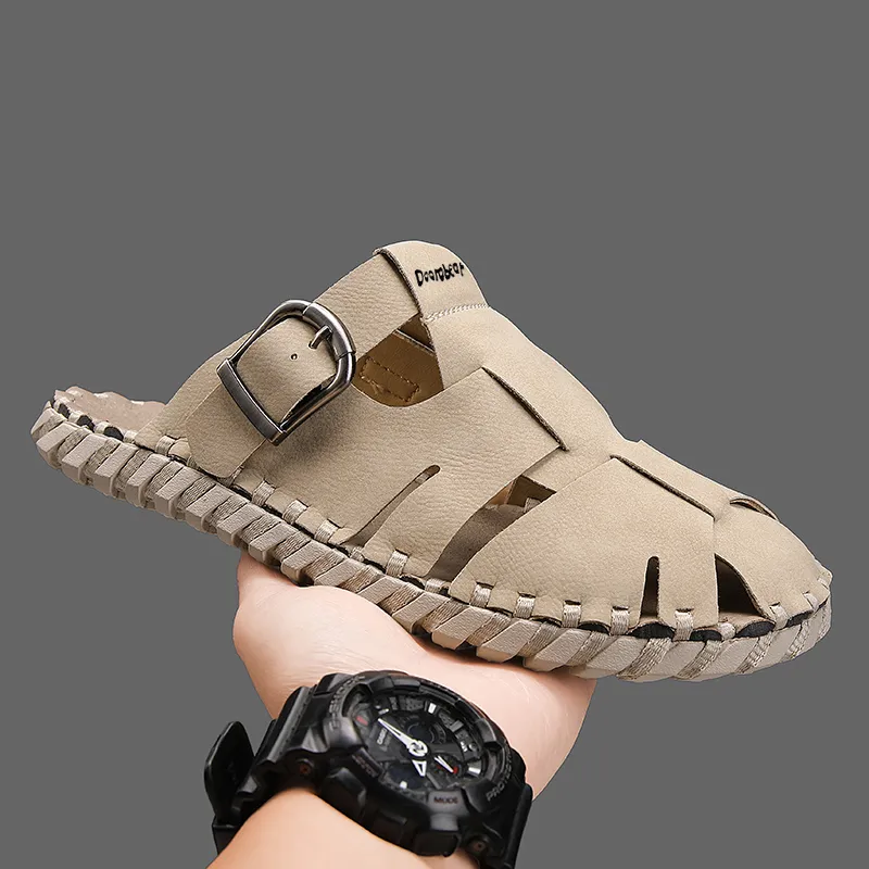 Budding Bear Abrasion Resistant Slip Resistant Closed Toe Slippers Men's-4