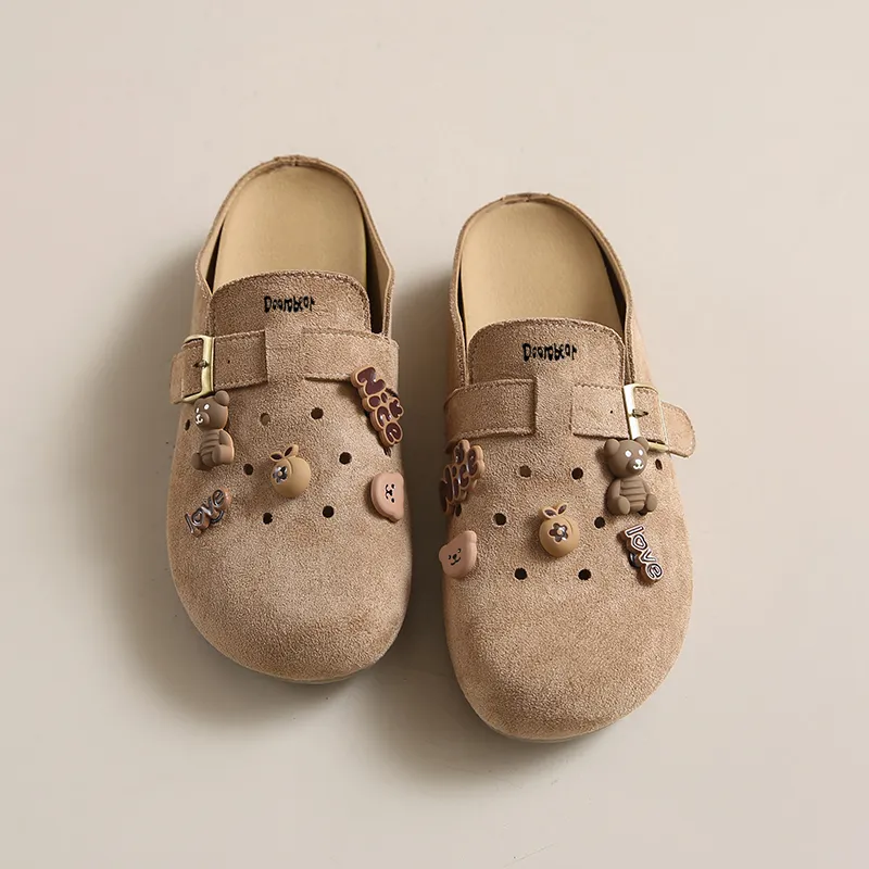 Budding Bear Abrasion Resistant Slip Resistant Closed Toe Slippers Women's-3