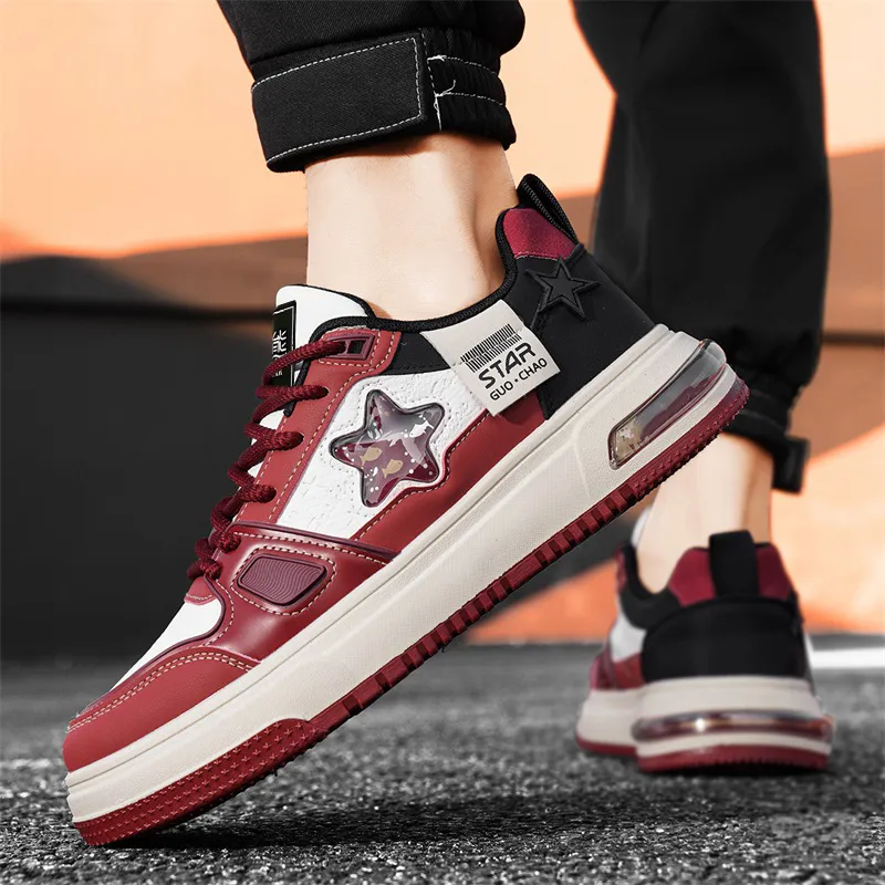 Budding Bear Anti-Slip Wear-Resistant Low-Top Skateboard Shoes Men's-8