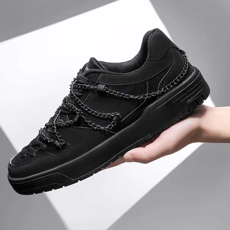 Budding Bear Anti Slip Wear Resistant Low Top Skateboard Shoes Men's Box-1