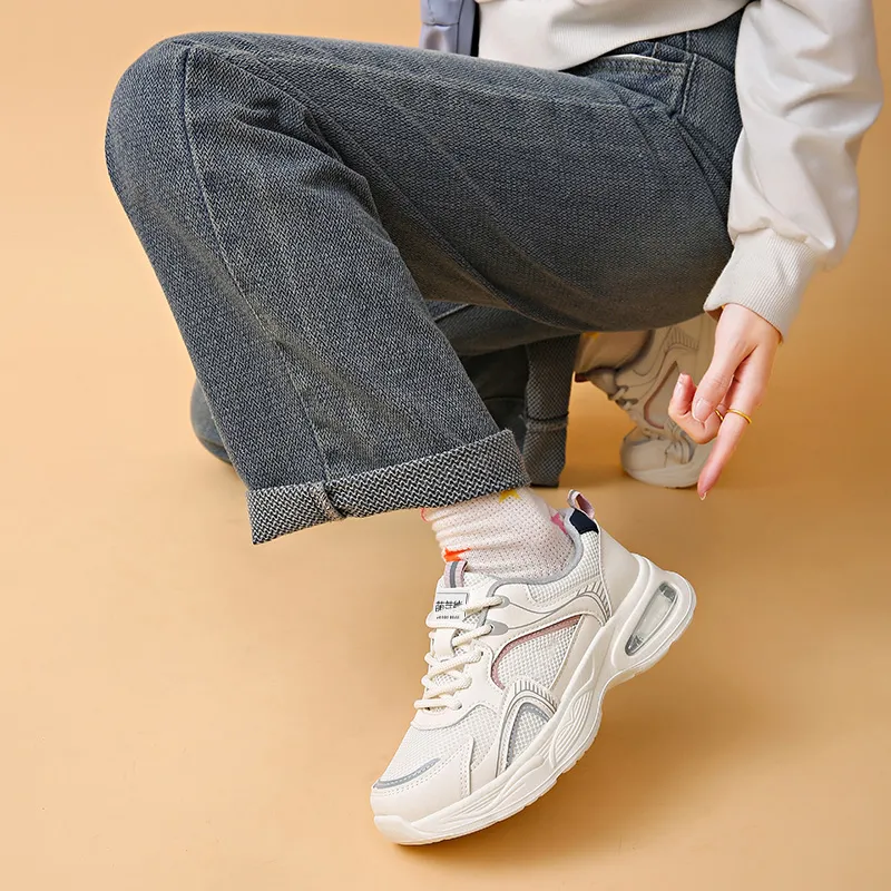 Budding Bear Abrasion Resistant Low Top Chunky Sneakers Women's-4