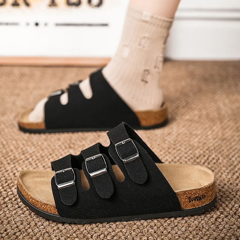 Budding Bear Quiet Slip Resistant Odor Resistant Abrasion Resistant Massage Slide Slippers Unisex Box-4