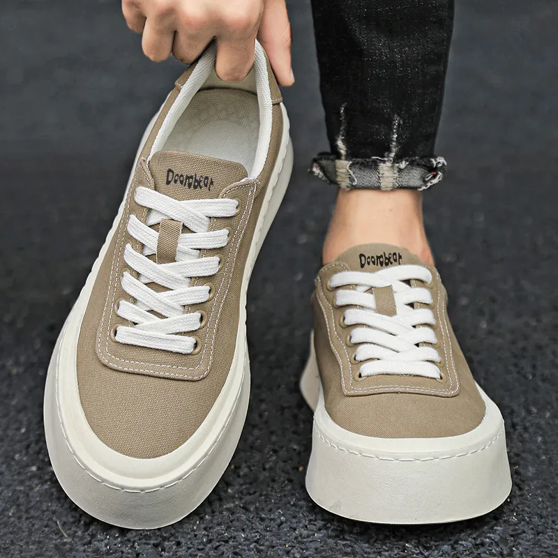 Budding Bear Anti-Slip Wear-Resistant Low-Top Skateboard Shoes Men's-4