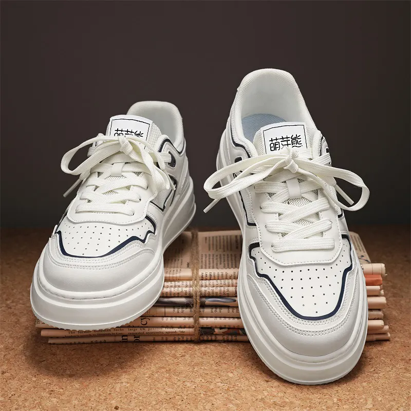 Budding Bear Anti Slip Wear Resistant Low Top Skateboard Shoes Men's Box-1