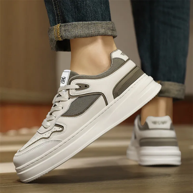 Budding Bear Anti Slip Wear Resistant Low Top Skateboard Shoes Men's Box-5