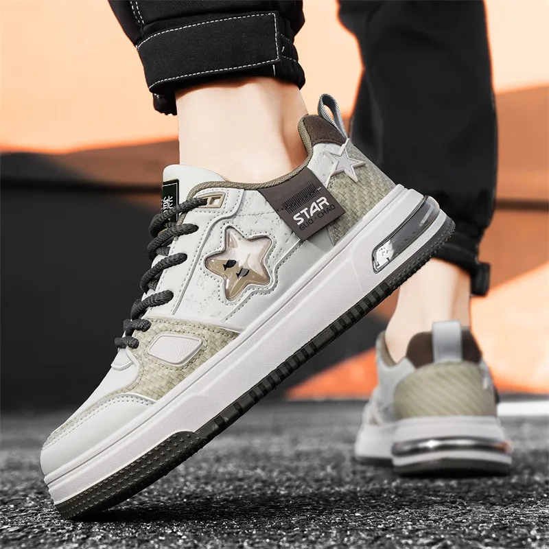 Budding Bear Anti-Slip Wear-Resistant Low-Top Skateboard Shoes Men's-5