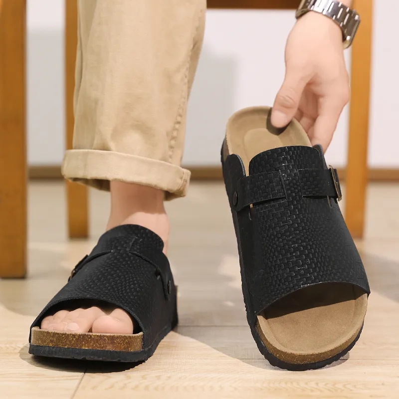 Budding Bear Quiet Slip Resistant Odor Resistant Abrasion Resistant Slide Slippers Men's-4