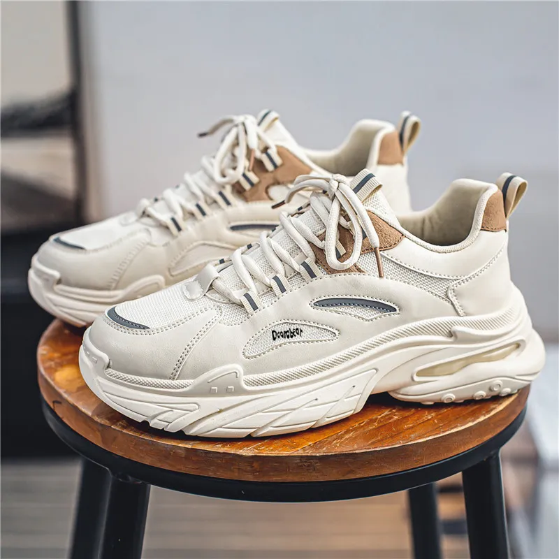 Budding Bear Anti Slip Wear Resistant Low Top Chunky Sneakers Men's-2