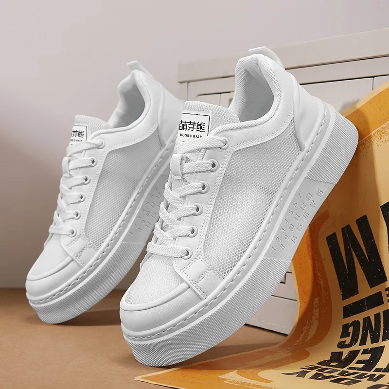 Budding Bear Slip Resistant, Abrasion Resistant, Breathable, Lightweight, Height Increasing Low Top Casual Shoes Men's-2