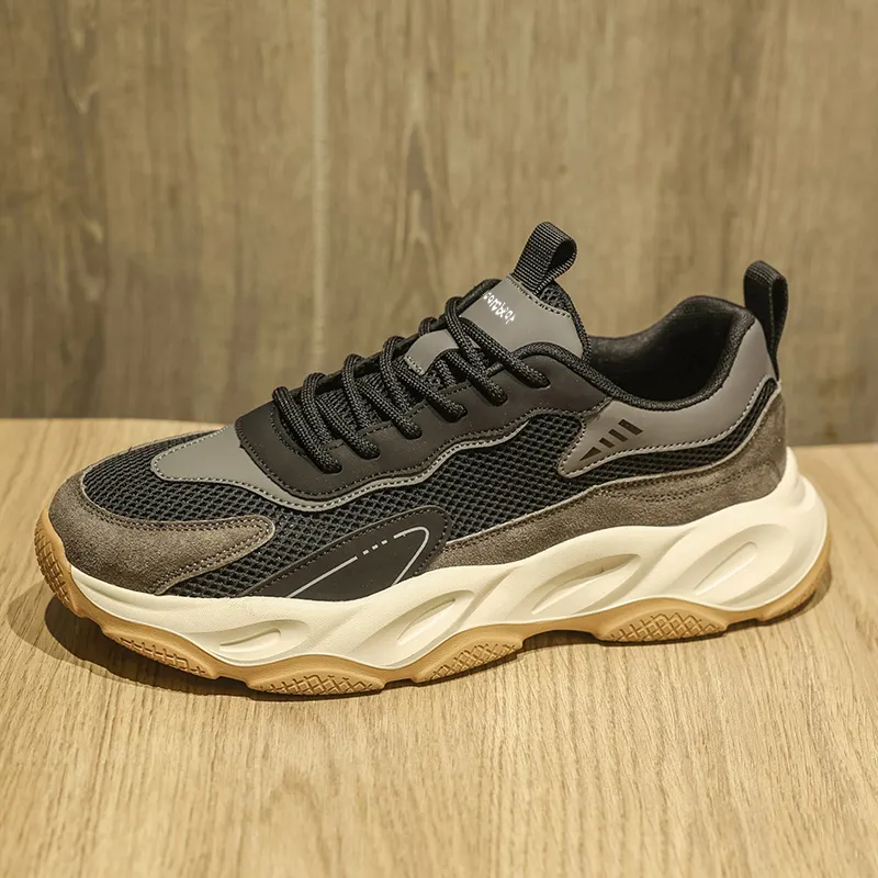 Budding Bear Breathable Lightweight Height Increasing Low Top Casual Shoes Men's-2