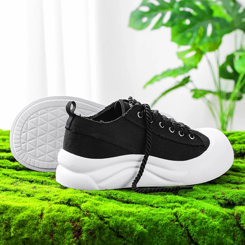 Budding Bear Anti Slip Wear Resistant Low Top Canvas Shoes Men's-2