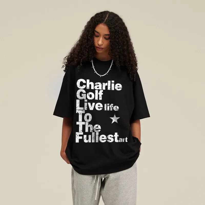 CHARLIE GOLF T Shirts Unisex-2