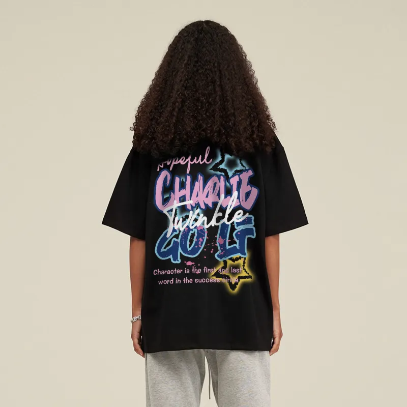 CHARLIE GOLF T Shirt Unisex White-4