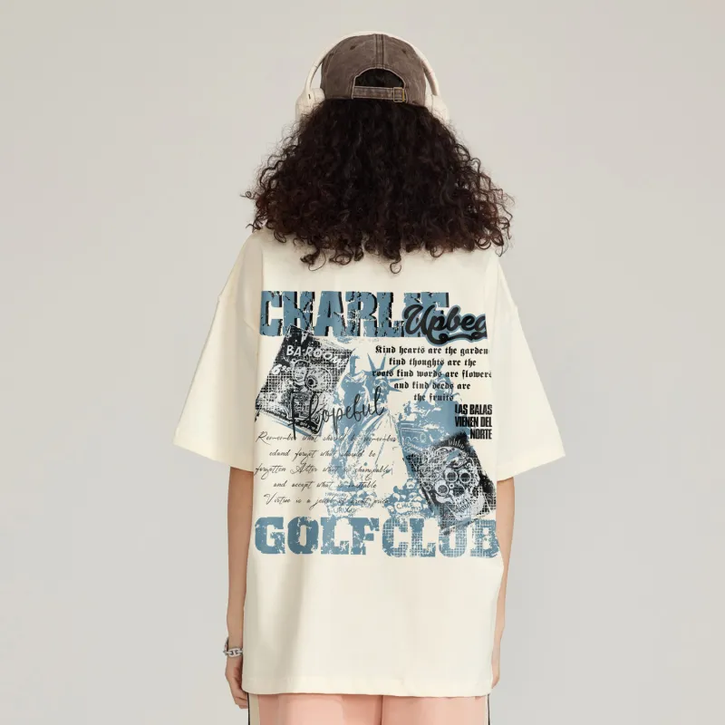 CHARLIE GOLF T-Shirt Unisex Navy Blue-8