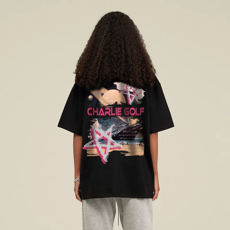 CHARLIE GOLF T Shirt Unisex Black-2
