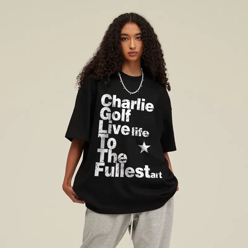 CHARLIE GOLF T Shirts Unisex-3