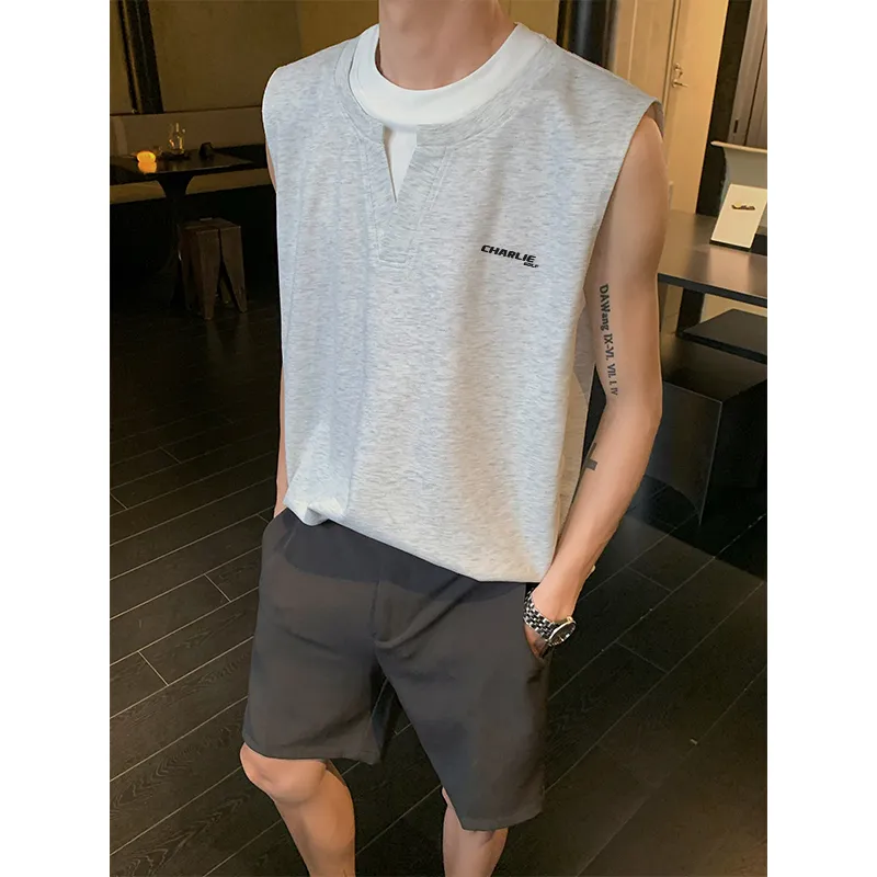 CHARLIE GOLF Tank Tops Unisex White-1